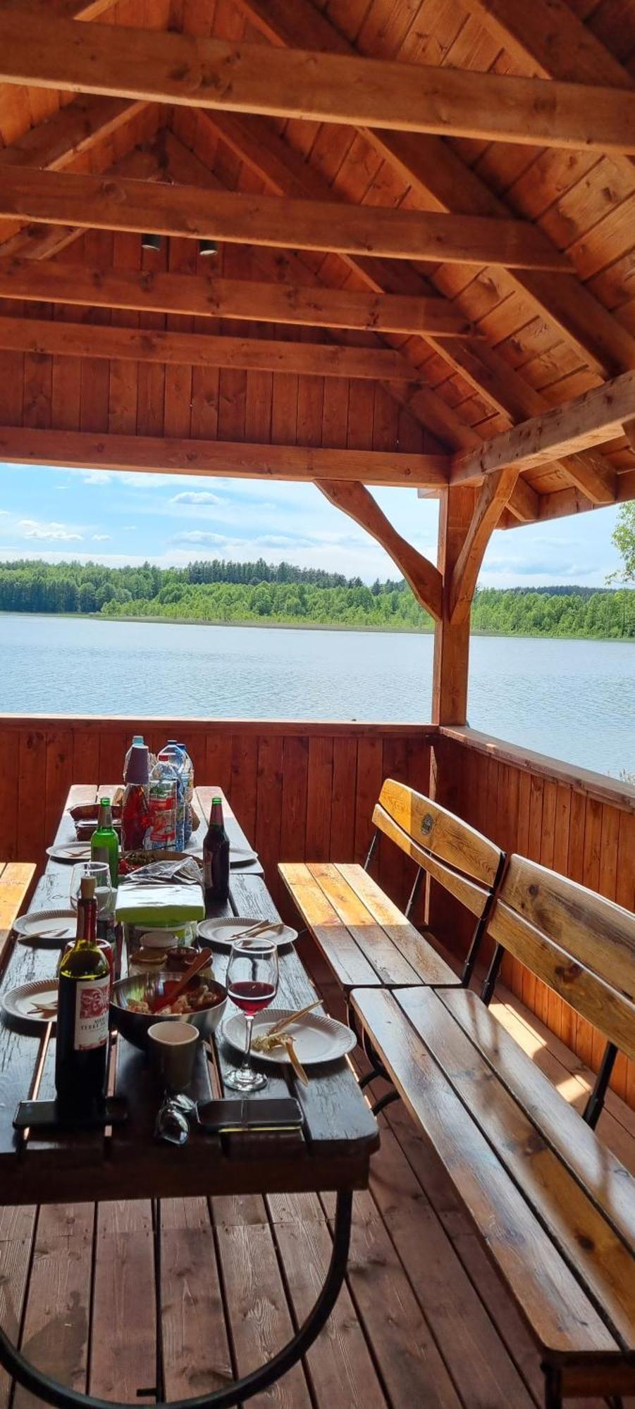 Tatarak Domki Na Mazurach - Apartament Z Duzym Tarasem Nad Jeziorem Walpusz Stare Kiejkuty Exteriör bild